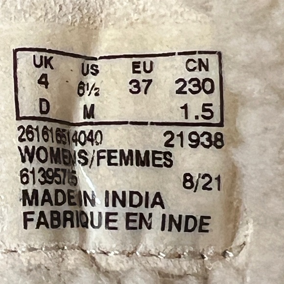 Clarks Orianna Boots Winter Womens 6.5 Brown Leather Rubber Sole Walking Alpine - Picture 8 of 10